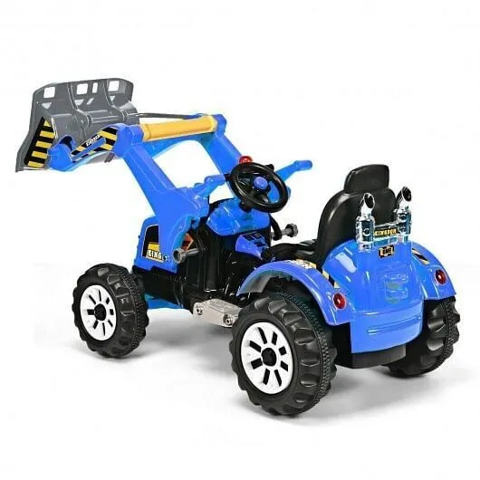 12 V Battery Powered Kids Ride on Dumper Truck-Blue - Color: Blue