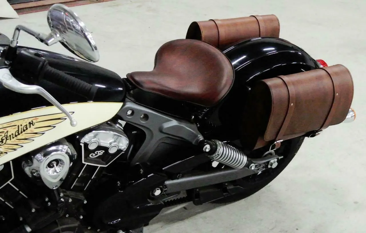 2015-2024 Indian Scout Spring 15x14" Tractor Seat Mounting Kit Brown