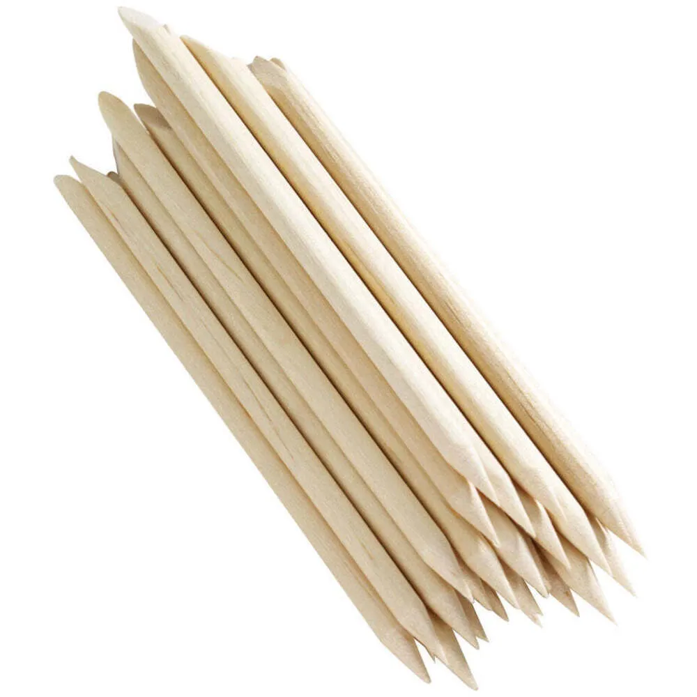 4" Birchwood Sticks / Pro-Grade Cuticle Sticks / Manicure & Pedicure Essential / 100 Sticks Per Bag, 50 Bags Per Case = 500 Sticks Total by HandsDown
