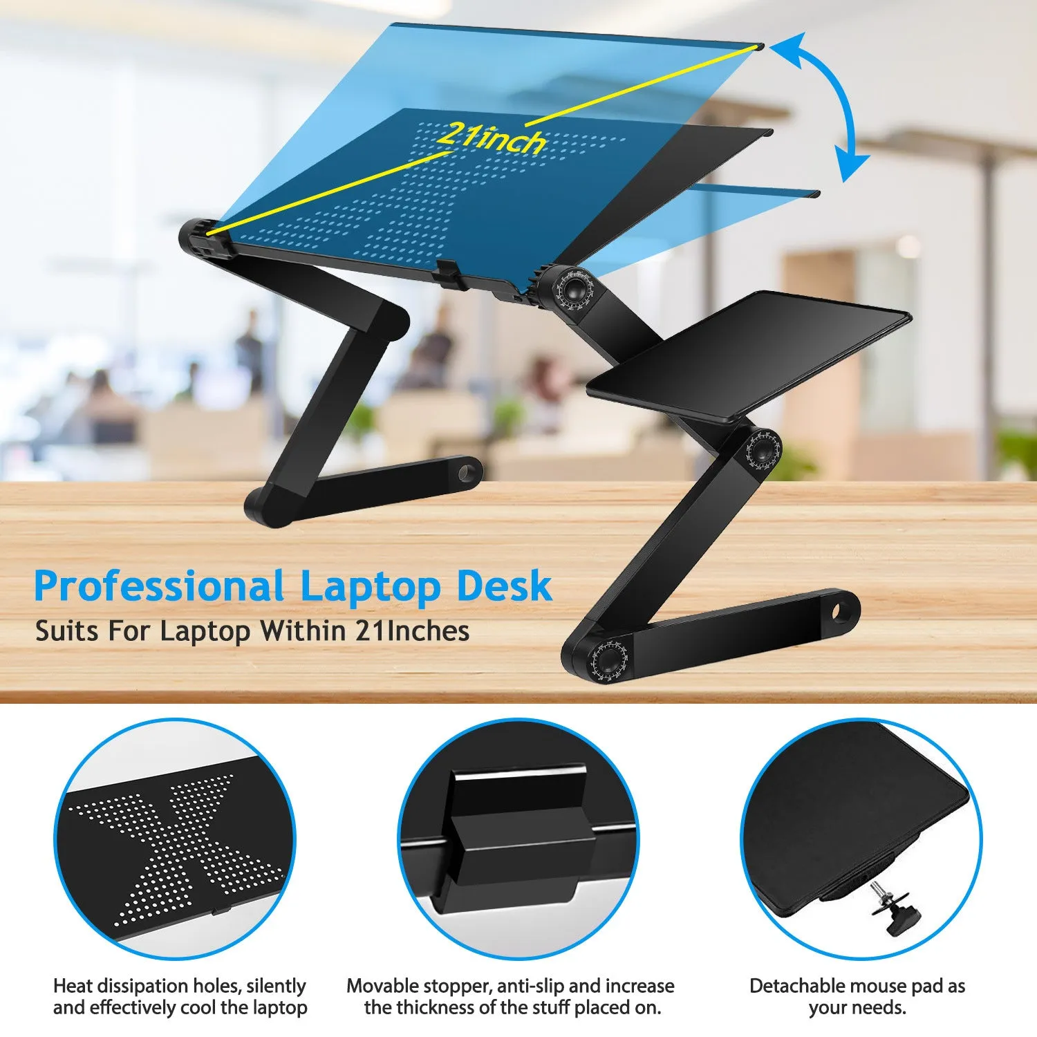 Adjustable Laptop Desk HomeStyle