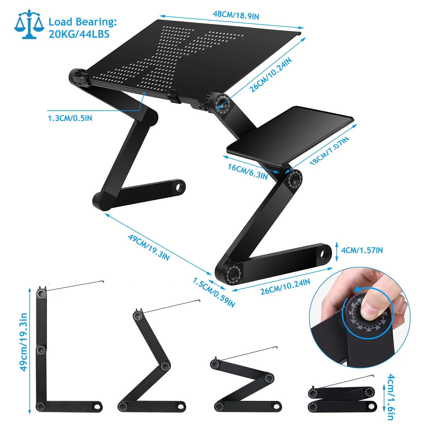 Adjustable Laptop Desk HomeStyle