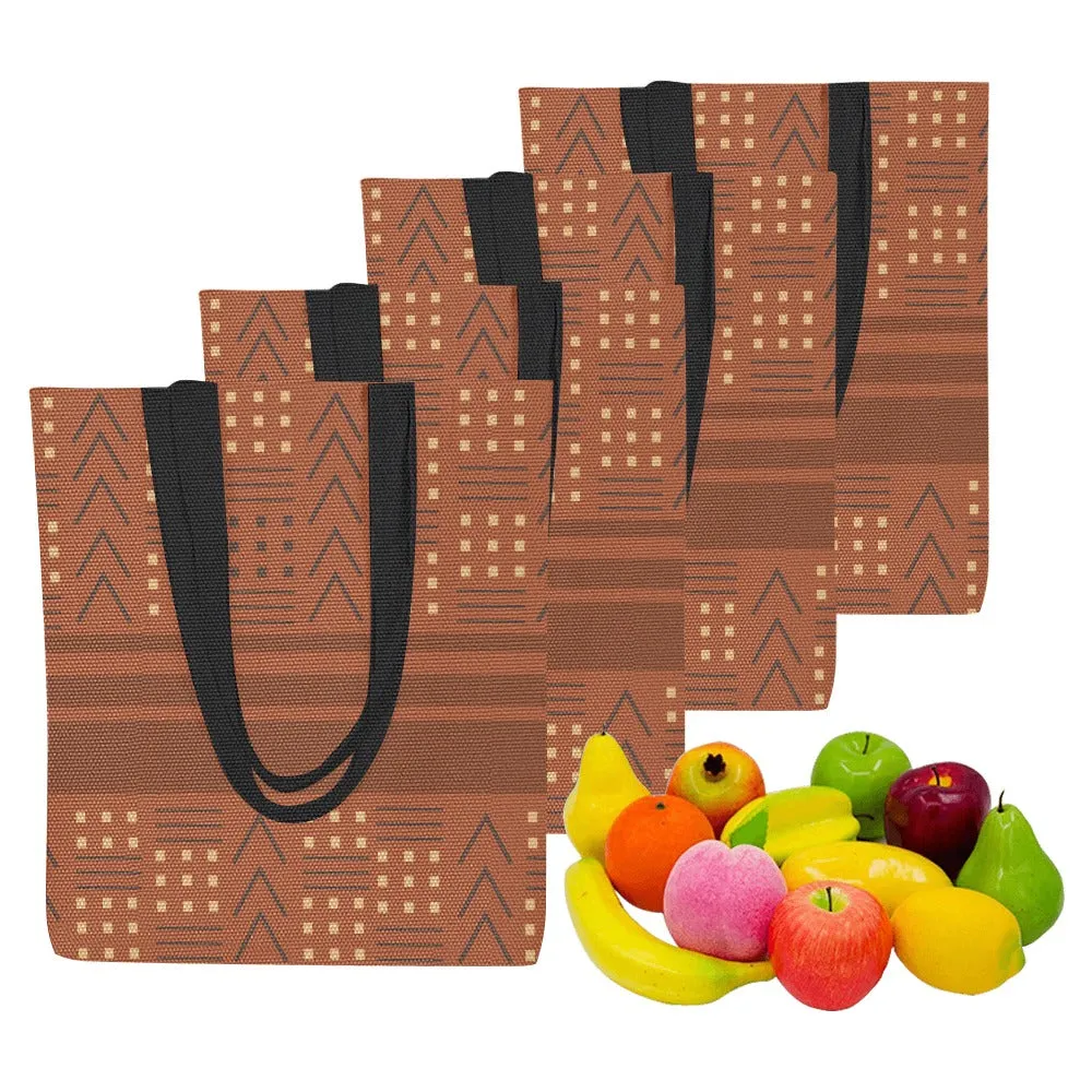 African American tote bags clay  | Set of 4