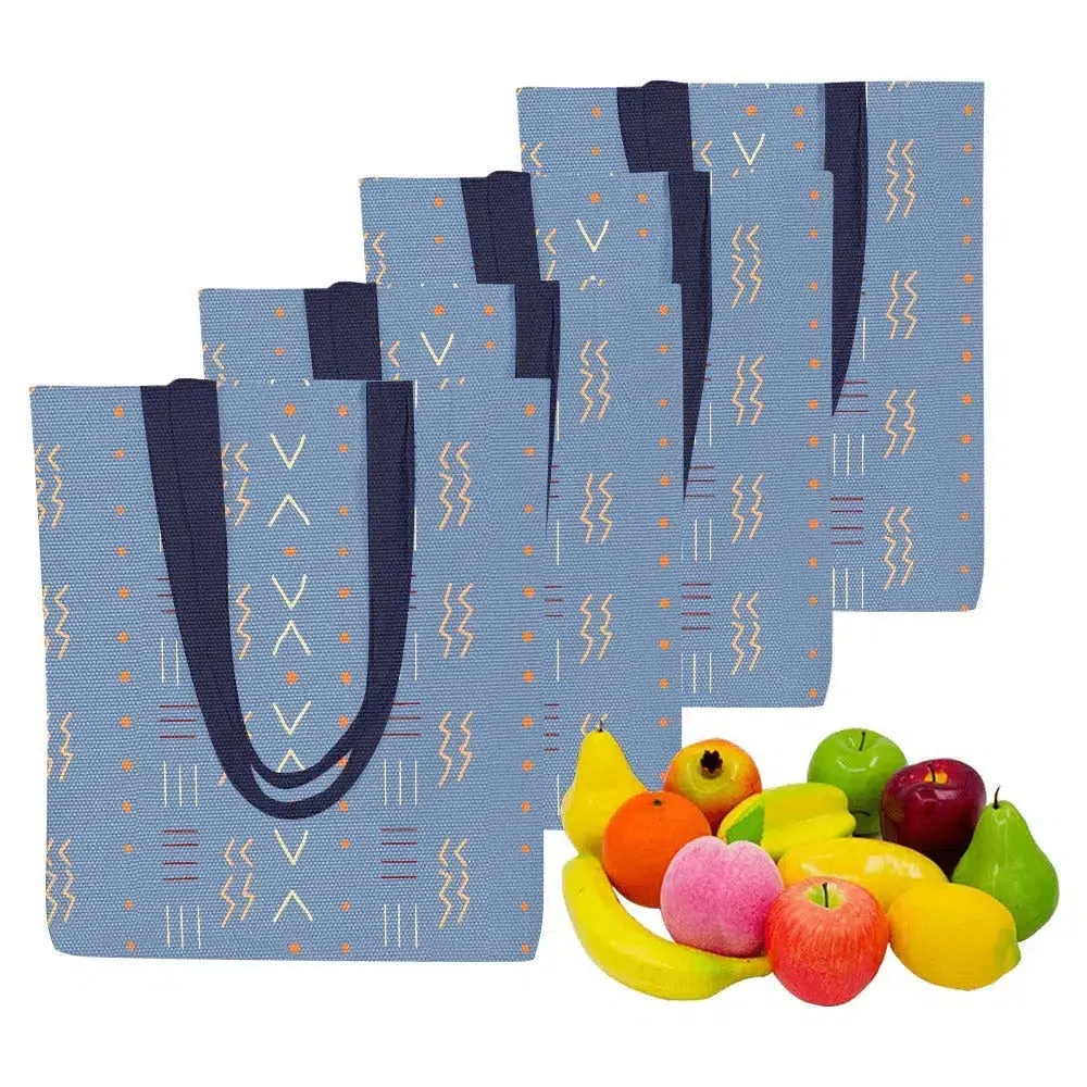African American Tote Bags Denim  | Set of 4