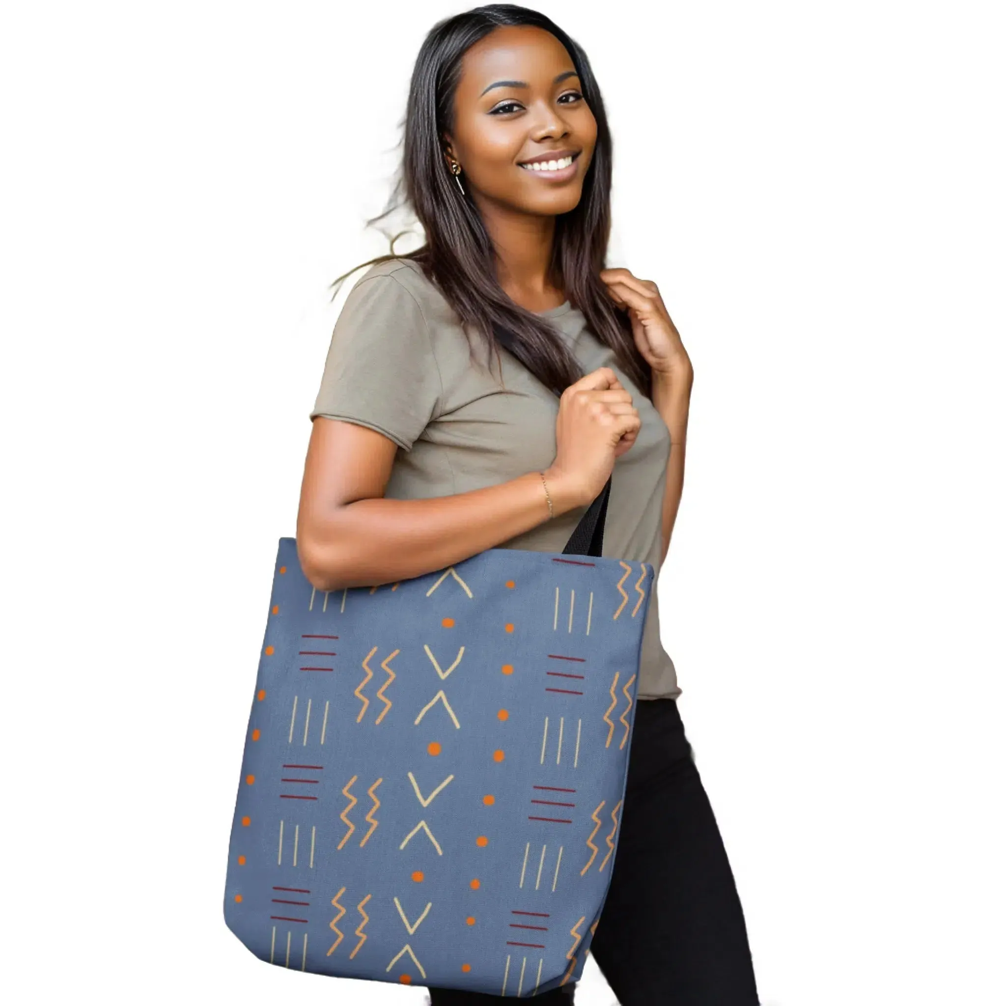 African American Tote Bags Denim  | Set of 4