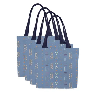African American Tote Bags Denim  | Set of 4