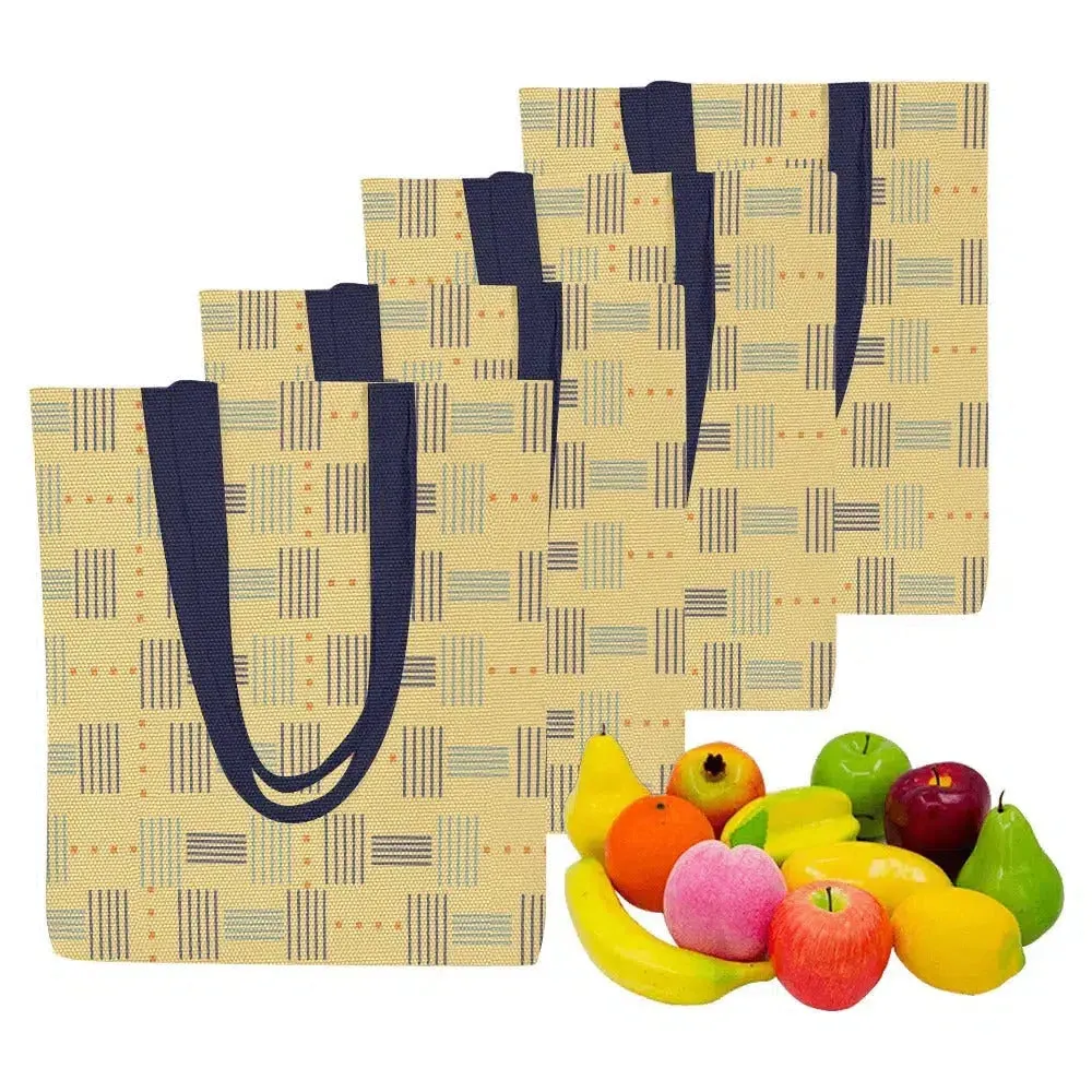 African American Tote Bags lemon curd  | Set of 4