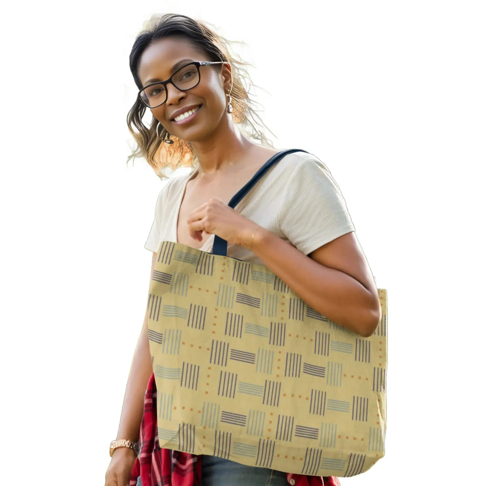 African American Tote Bags lemon curd  | Set of 4