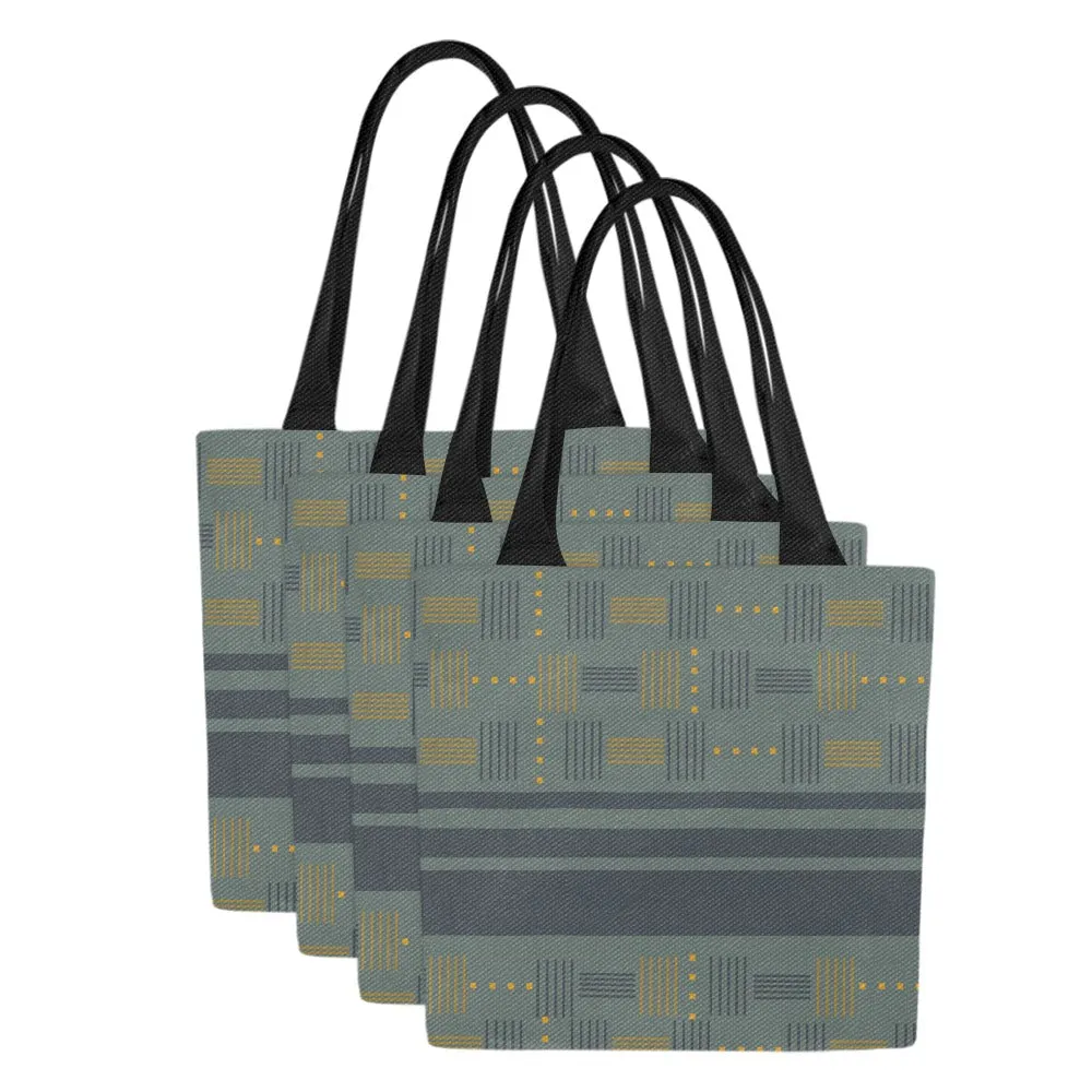 African American tote bags Rhino  | Set of 4