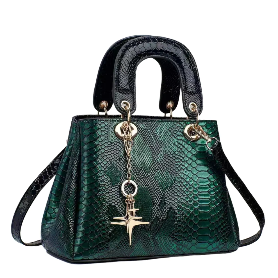Alessia – Crocodile-Texture Shoulder Bag for Women
