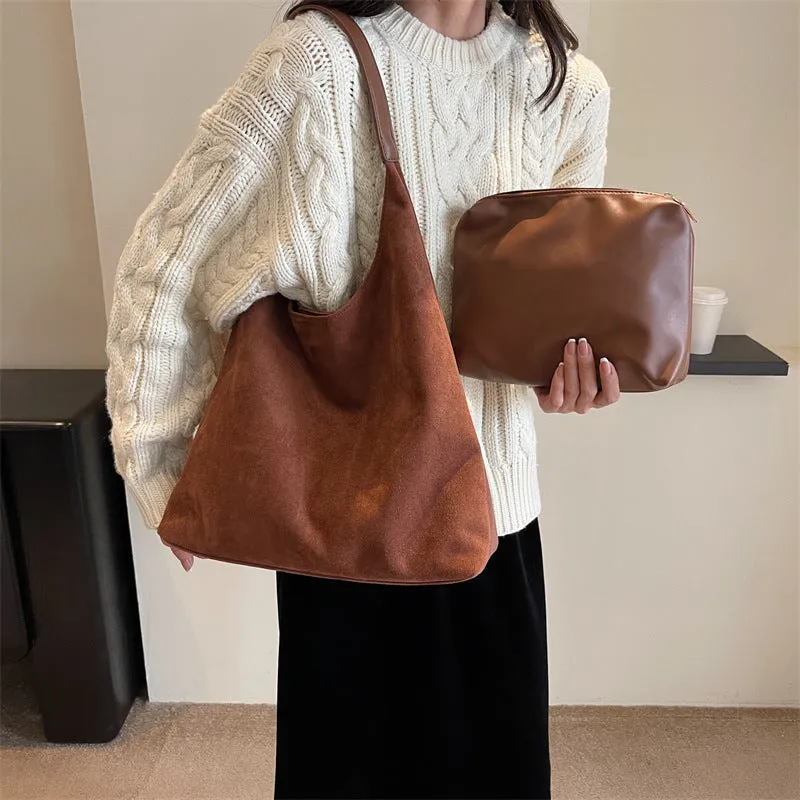 Almira | Stylish Suede Shoulder Bag