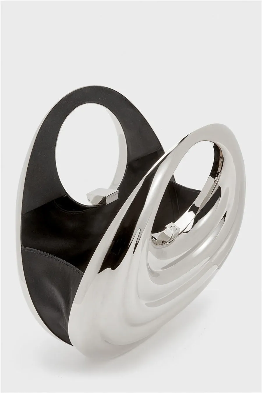 Annabel Metal Clutch - Silver