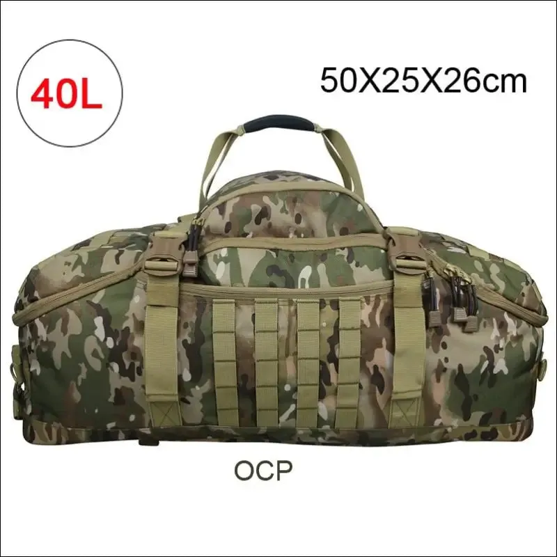 Army tactical waterproof backpack - 40l 60l 80l - sports travel bags