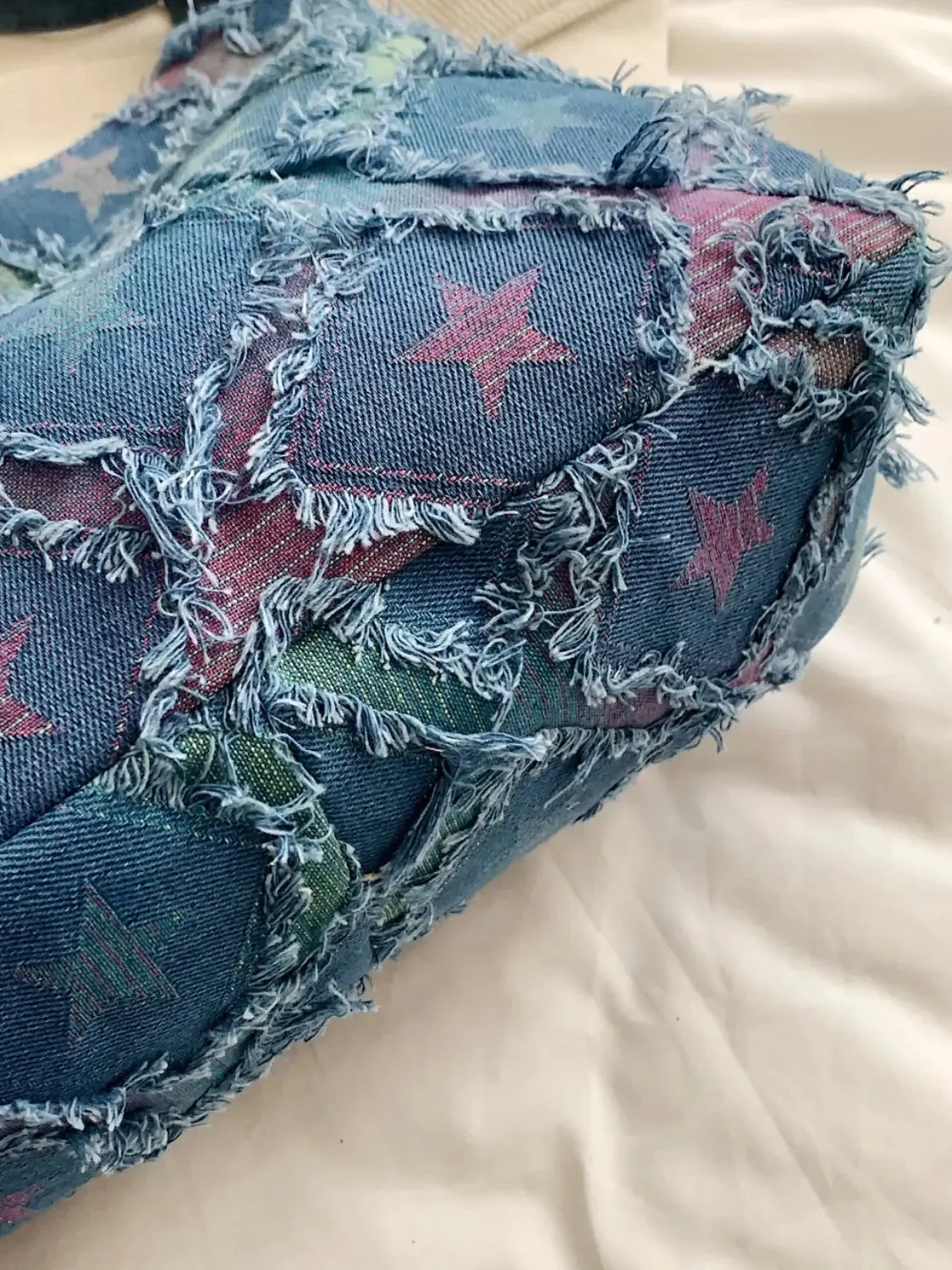'Ayla' Denim Shoulder Bag