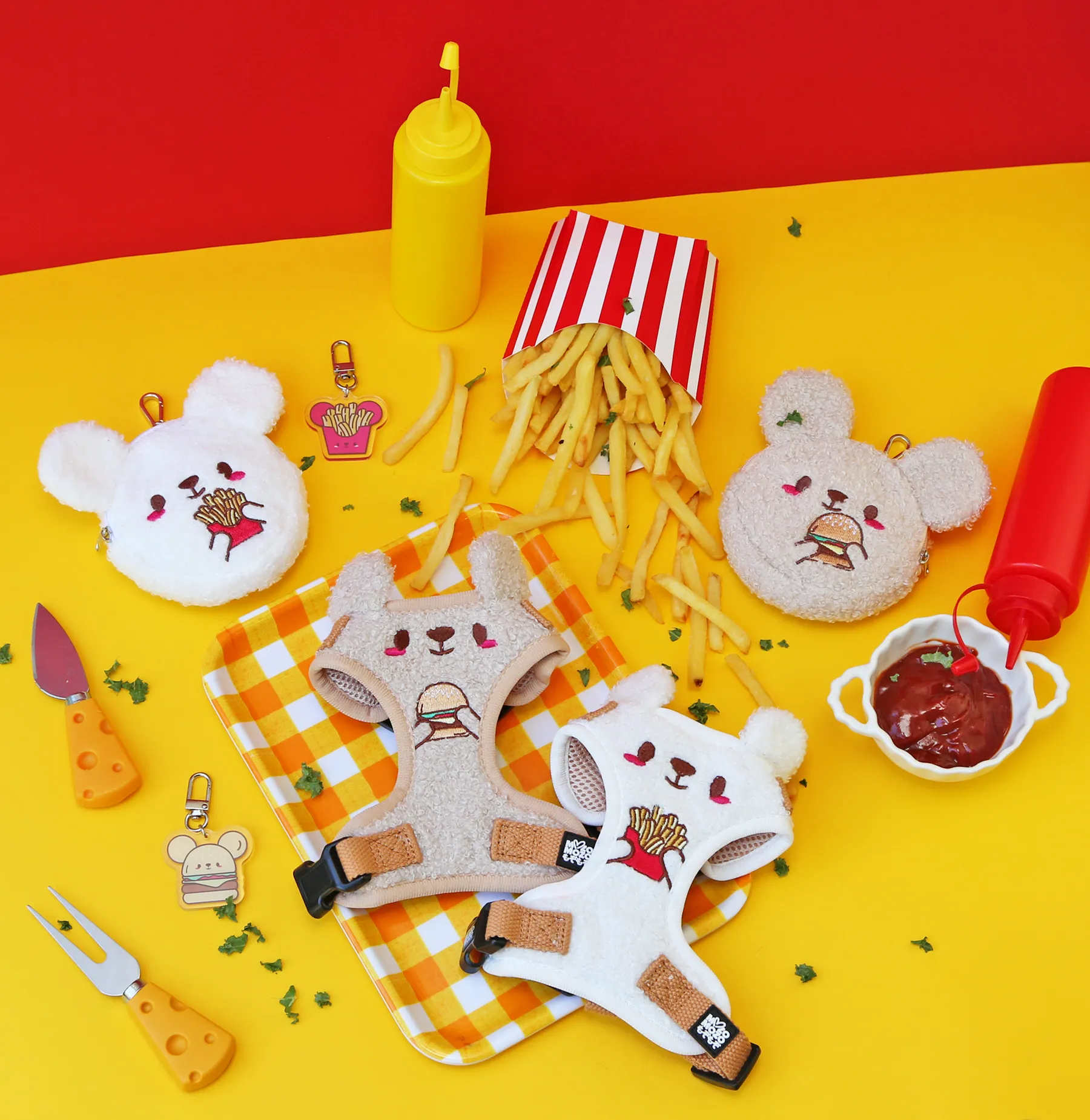 Baga-kuma adjustable harness •ᴥ• ふわふわクマ ✦RARE✦