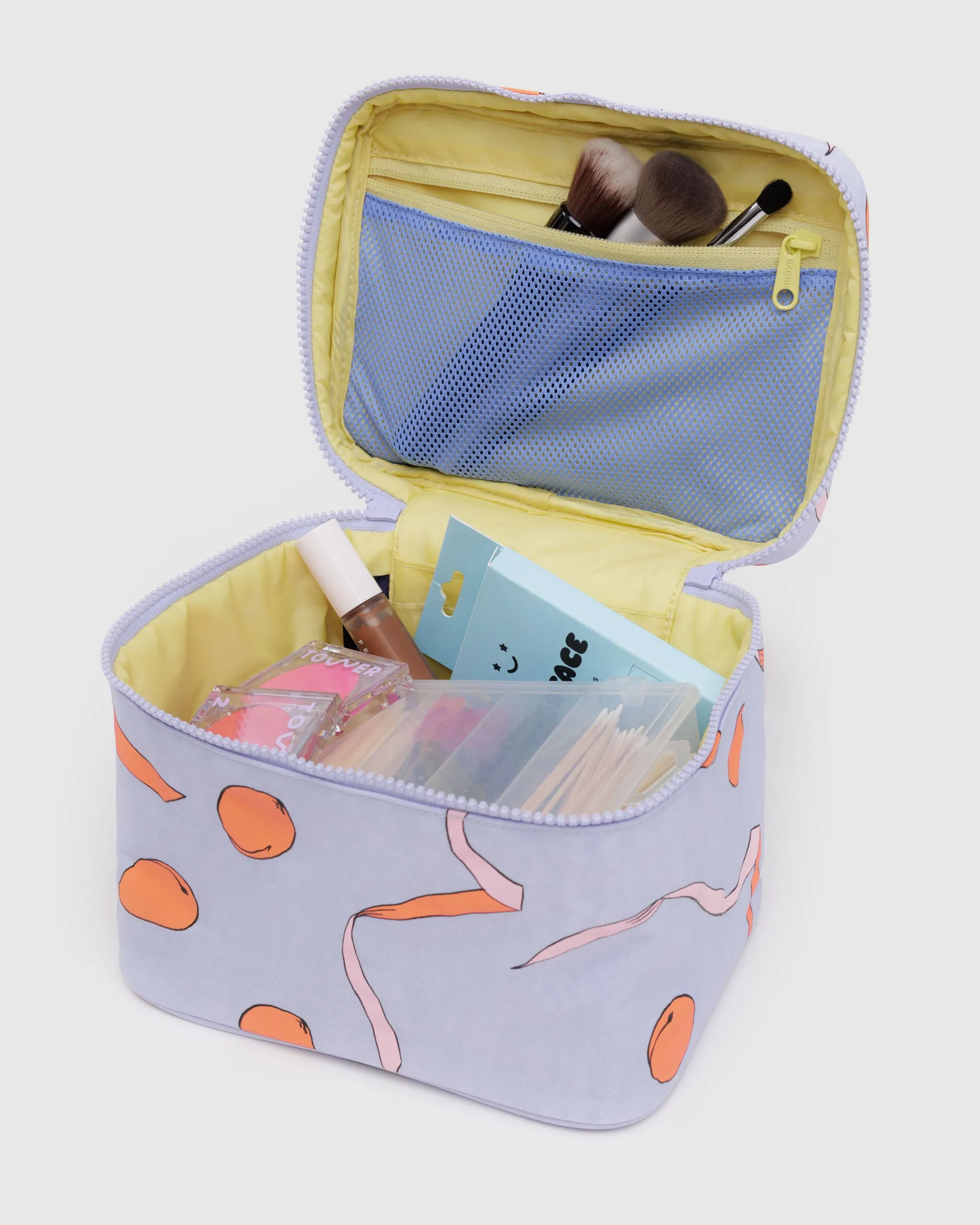 Baggu Large Cosmetic Case - Apricots and Ribbons