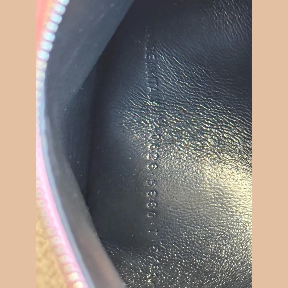 Balenciaga Pink Ville Logo Pouch