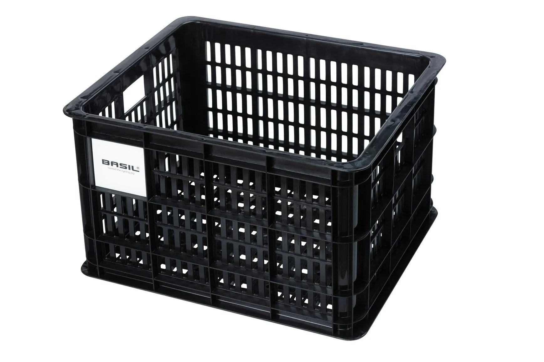 Basil Bicycle Crate Medium 29.5L Black