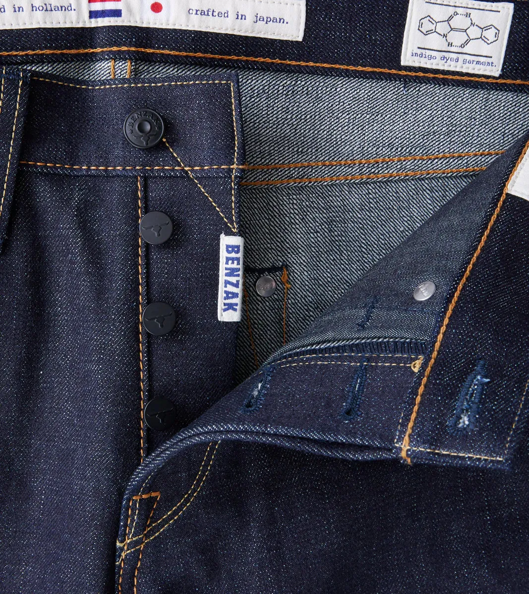 【Benzak Denim Developers】BDD-006 deep indigo 15.7 oz RHT / 濃藍染布料 修身小直筒