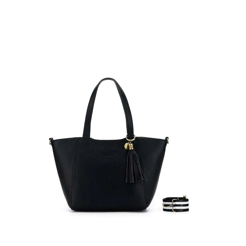 Black Caviar Liana 3 Piece Handbag Set | Black