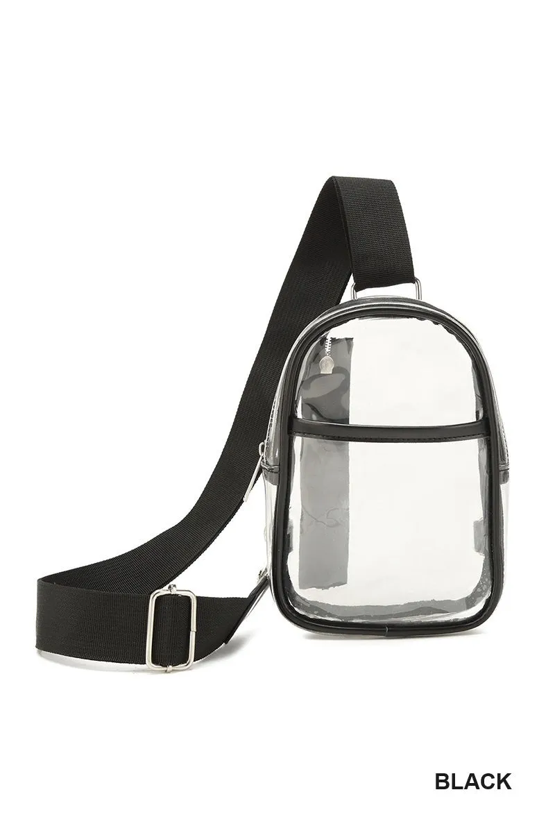 Black Clear Crossbody Bag