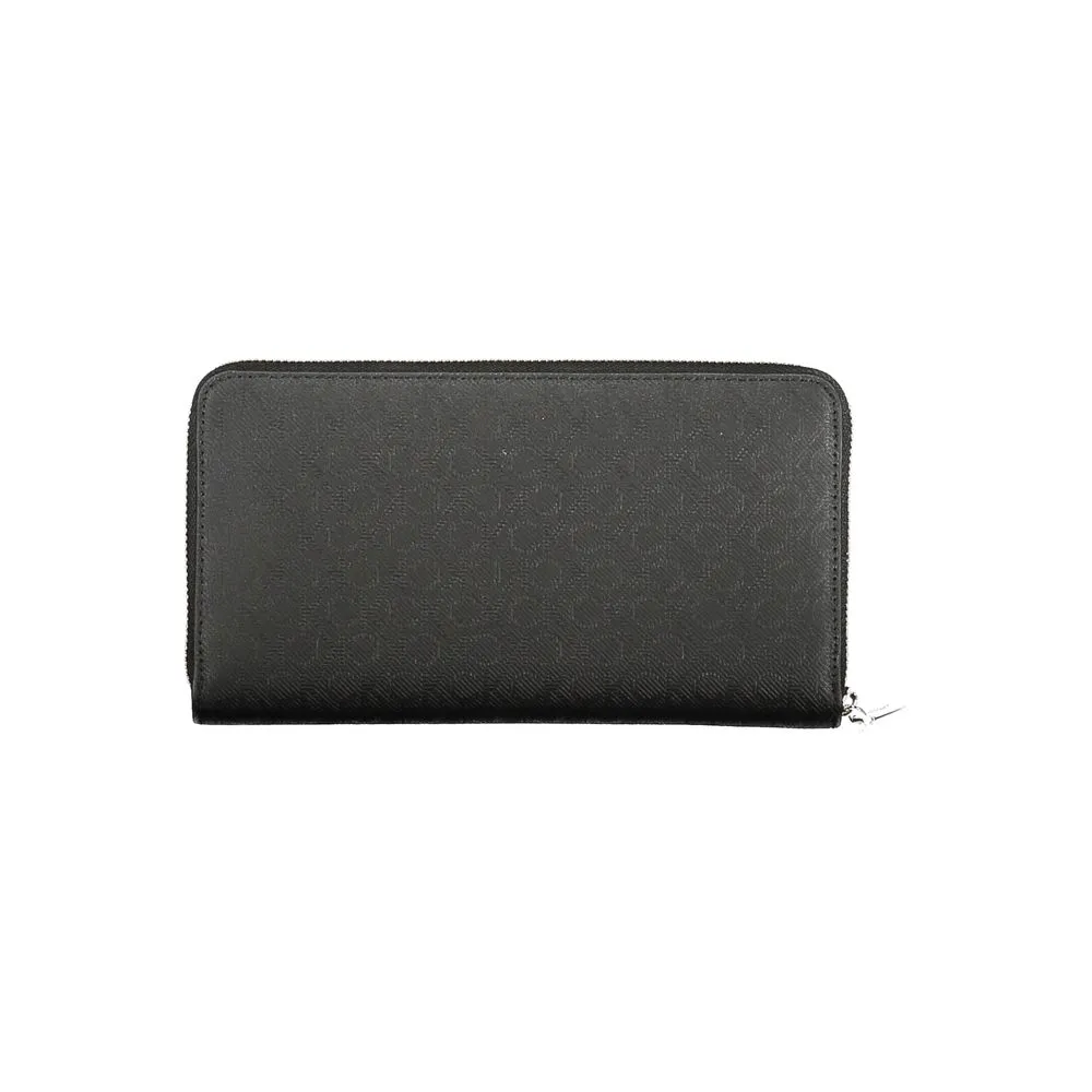 Black Polyester Women Wallet