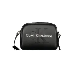Black Polyethylene Women Handbag