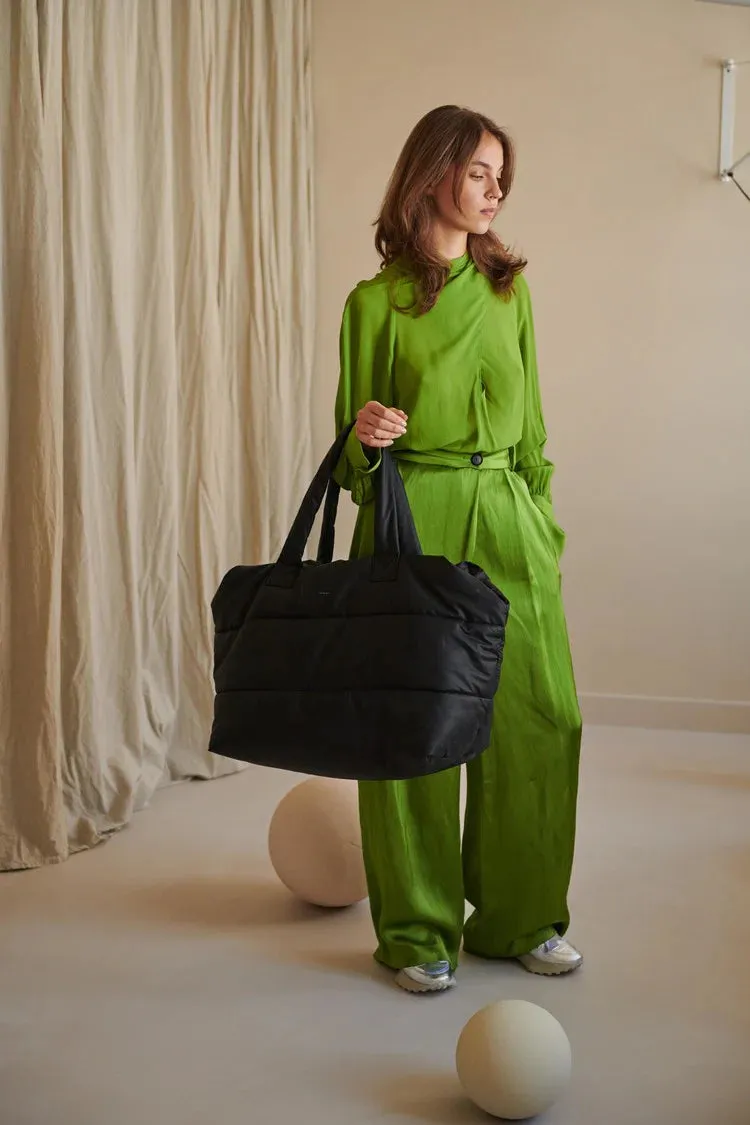 Black Puffy Weekend Bag