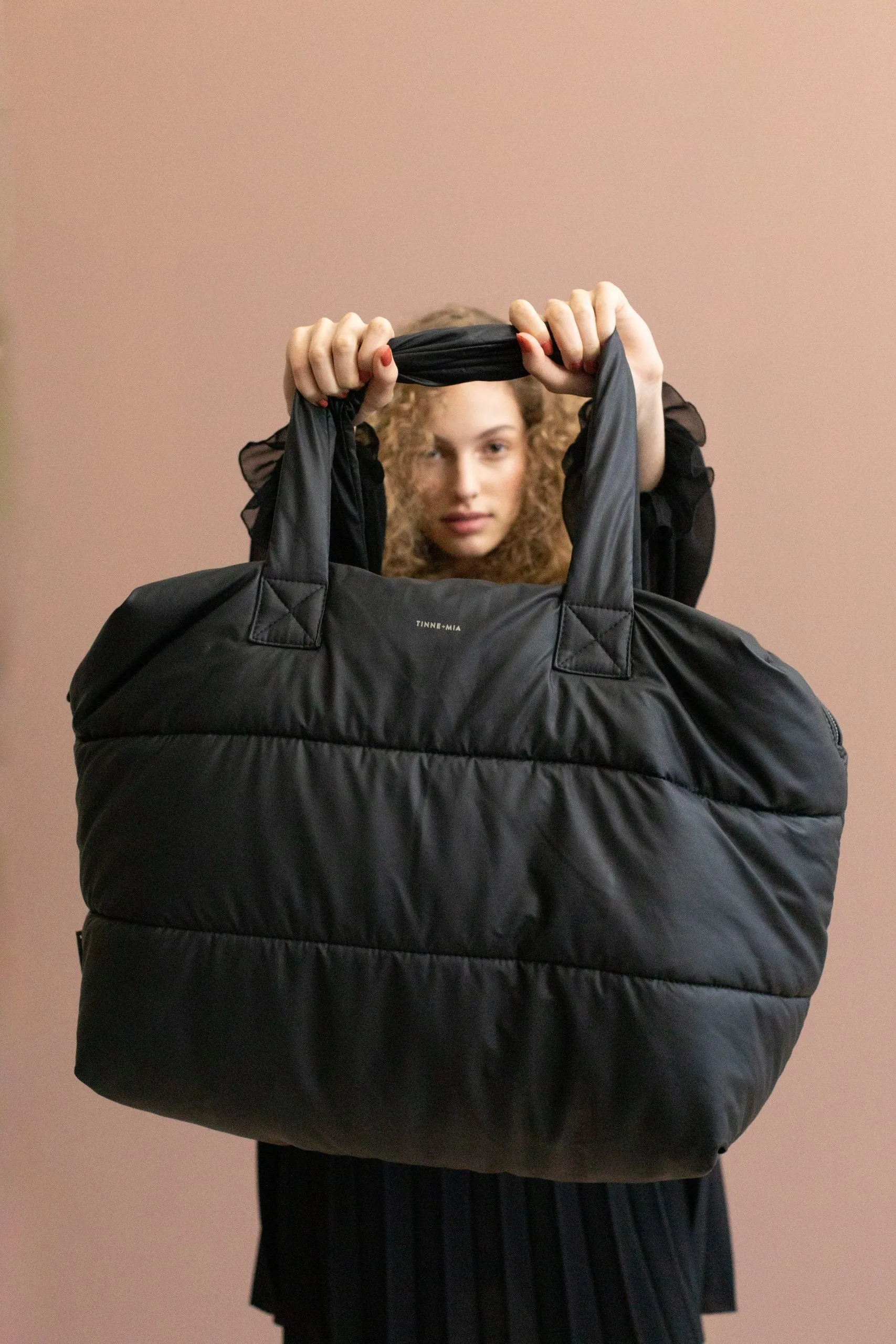 Black Puffy Weekend Bag
