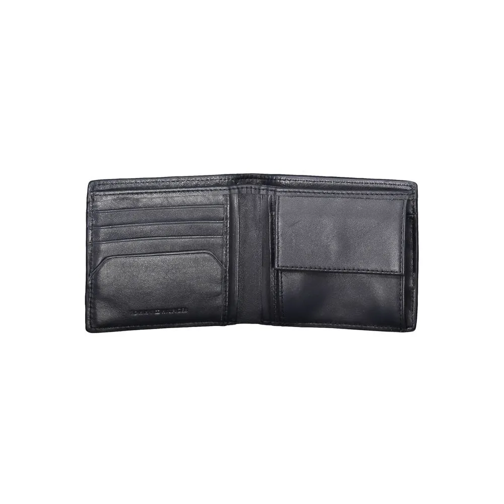 Blue Leather Men Wallet