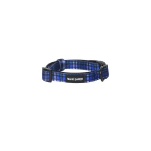 Blue Plaid Collar - S