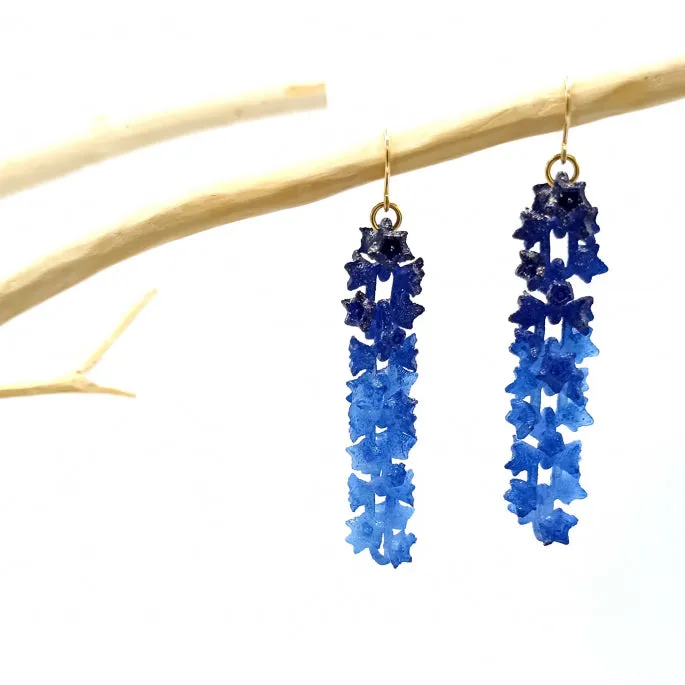 Blue Sakura Earrings