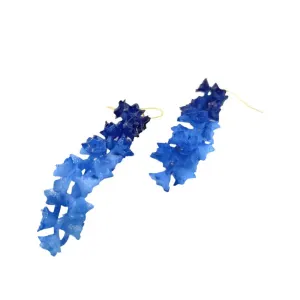 Blue Sakura Earrings