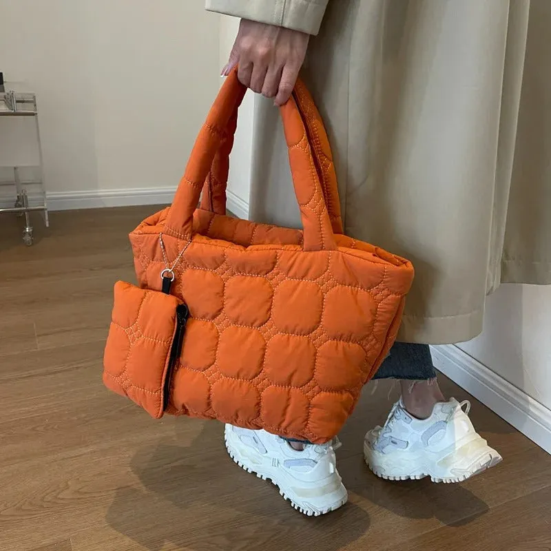 Boxy Puffer Tote