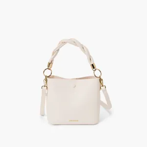 BRAIDED HANDLE BUCKET CROSSBODY PURSE