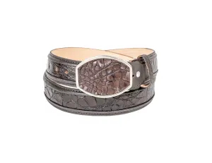 Brown Caiman Cowboy Belt