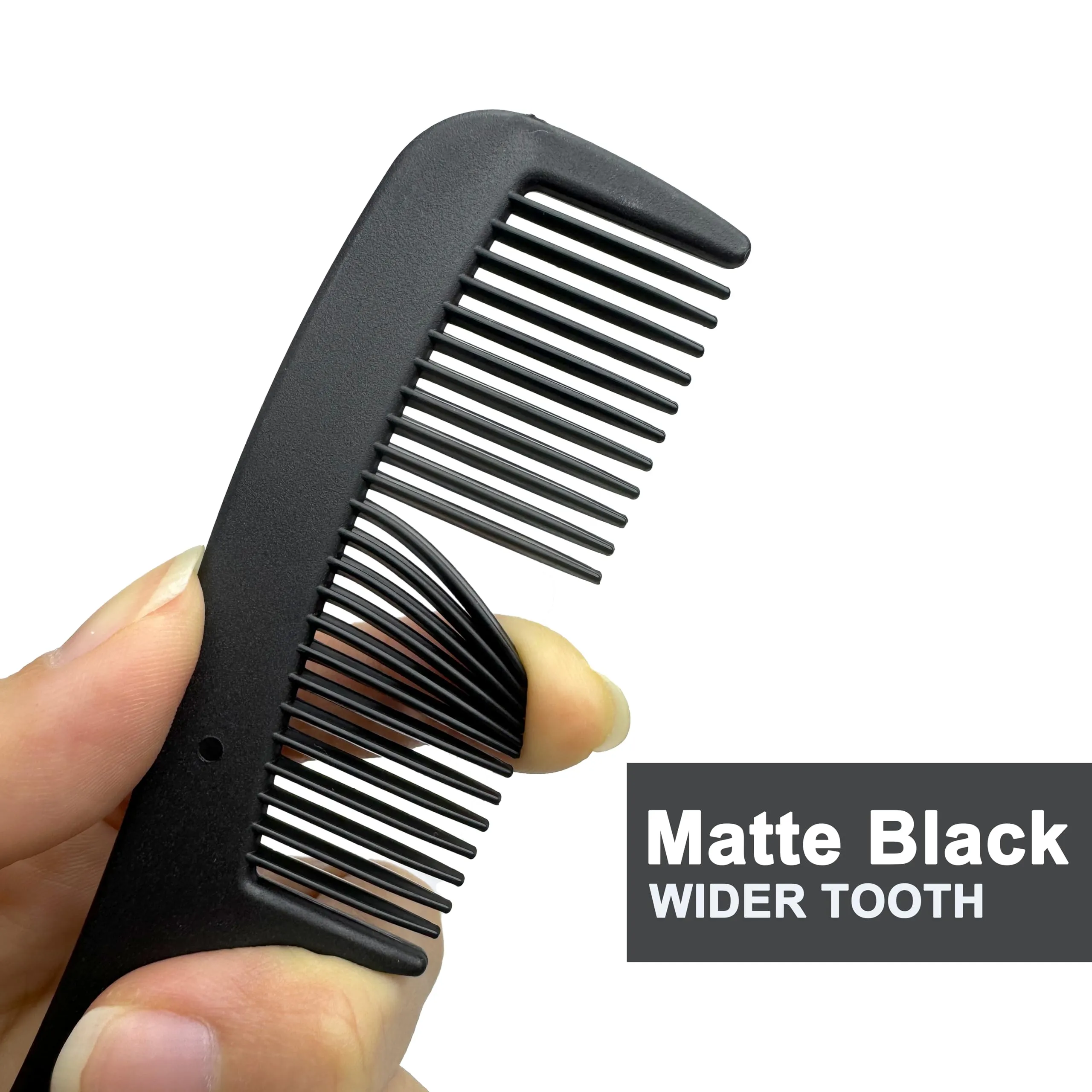 Bulk Hair Combs, Combs Individually Wrapped, Hair Combs in Bulk for Women, Kids, Hotel, Airbnb, Shelter, Homeless, Charity, and Church (Black) (5.9 inches, 100, Count)