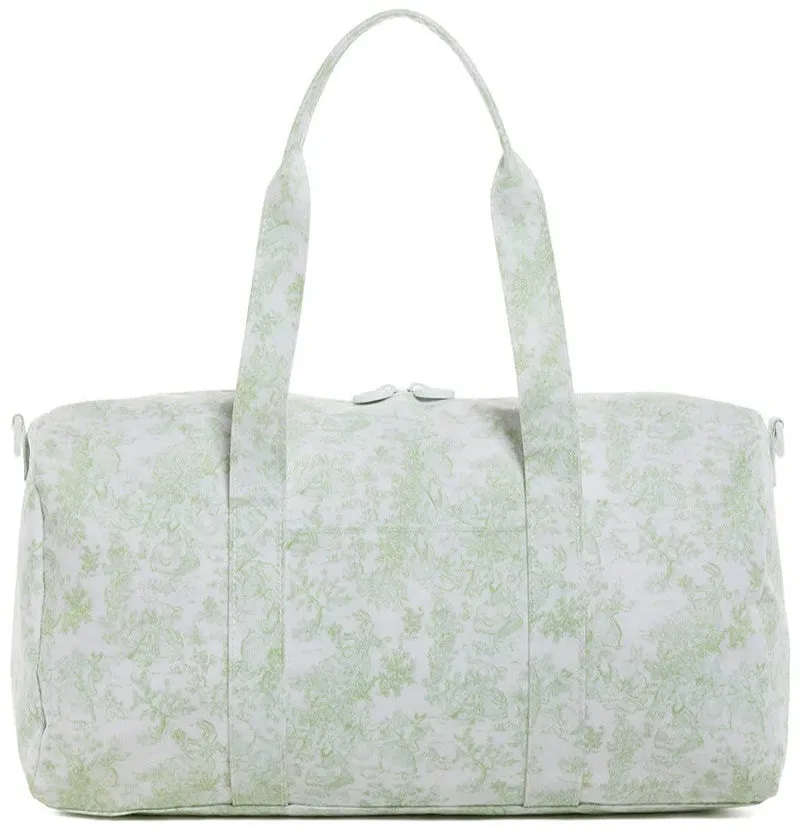Bunny Toile Green Weekender Duffel Bag