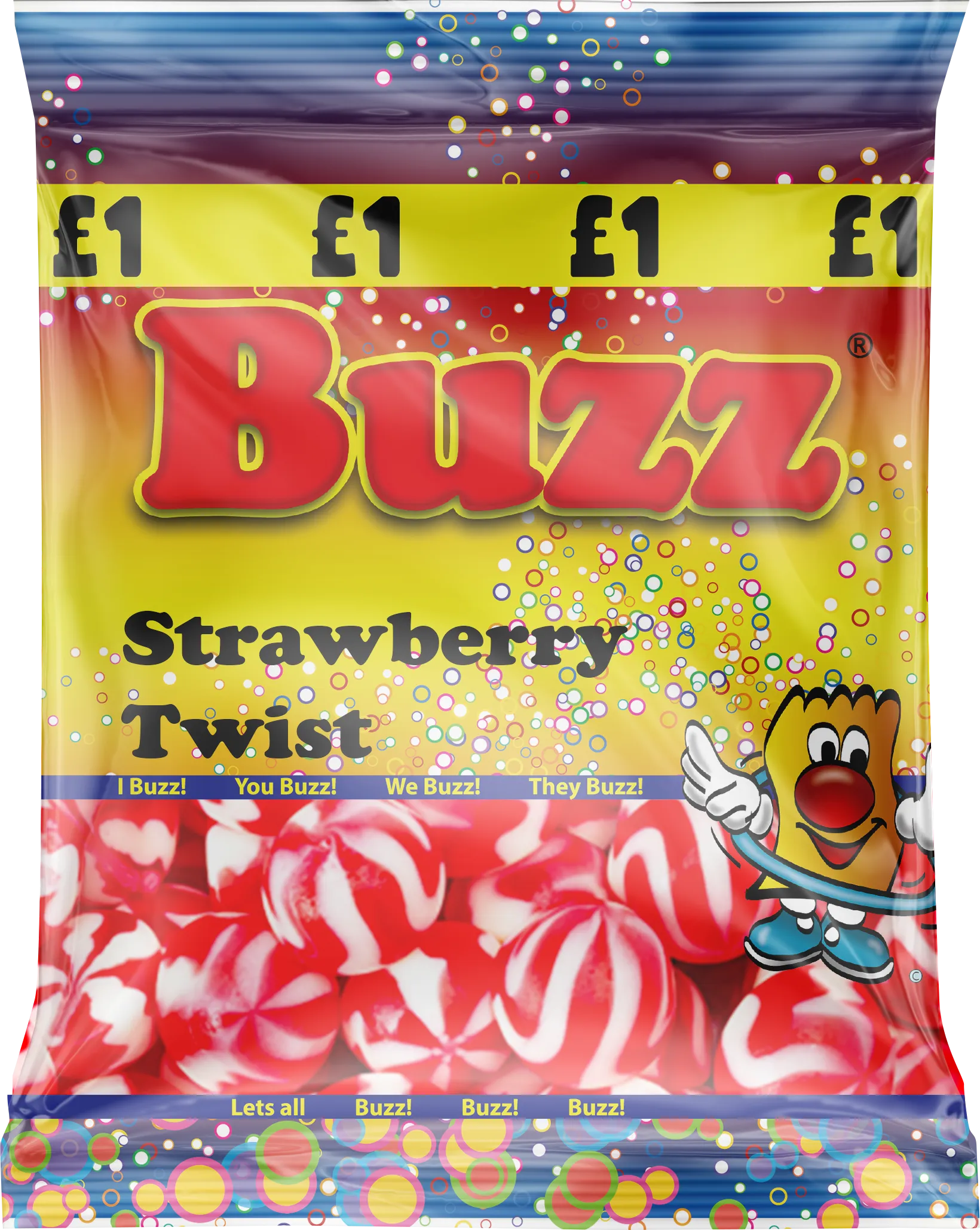 Buzz Sweets Strawberry Twist | Share Pack