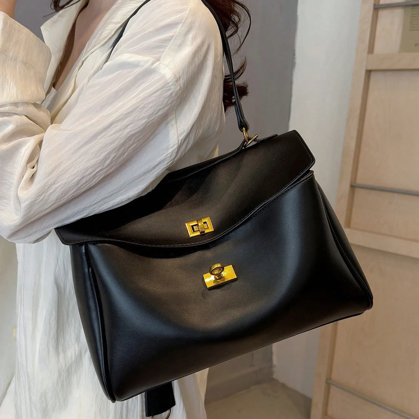 Camille Vegan Leather Tote