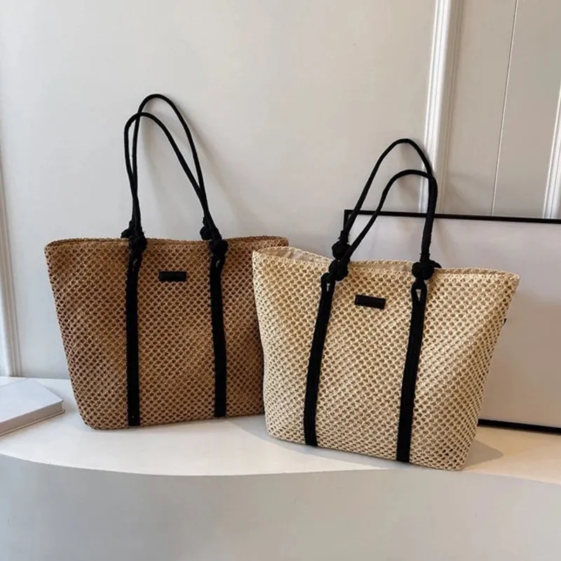 Casual Straw Bag for Beach Days