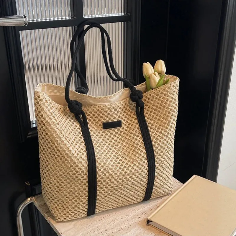 Casual Straw Bag for Beach Days