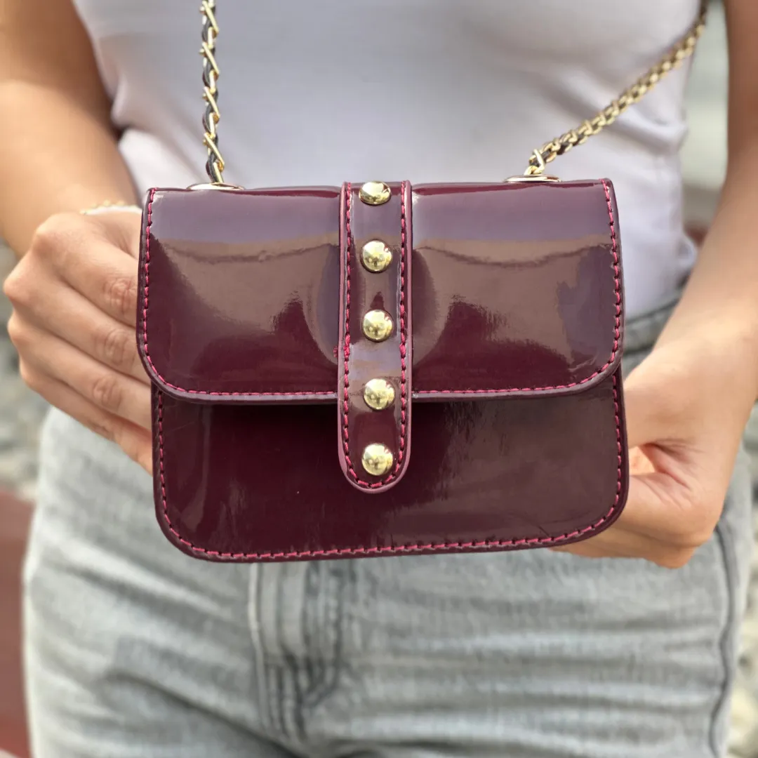Celeste Charm Burgundy Bag