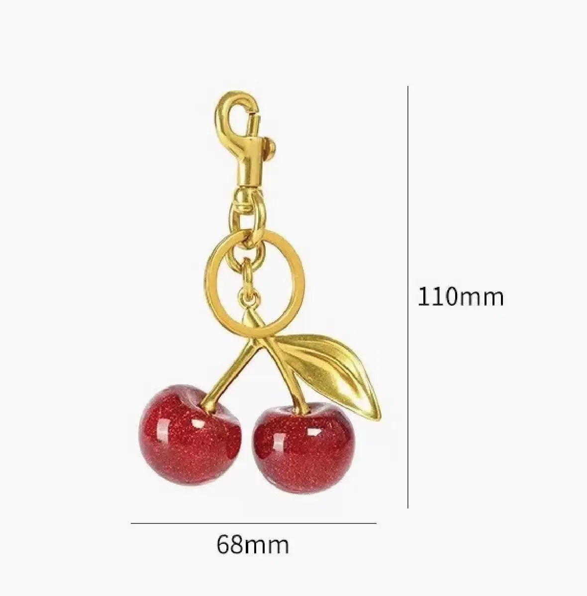 Cherry Bliss Keychain Bag Charm