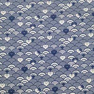 Cotton Dobby, Incognito Cats in Navy