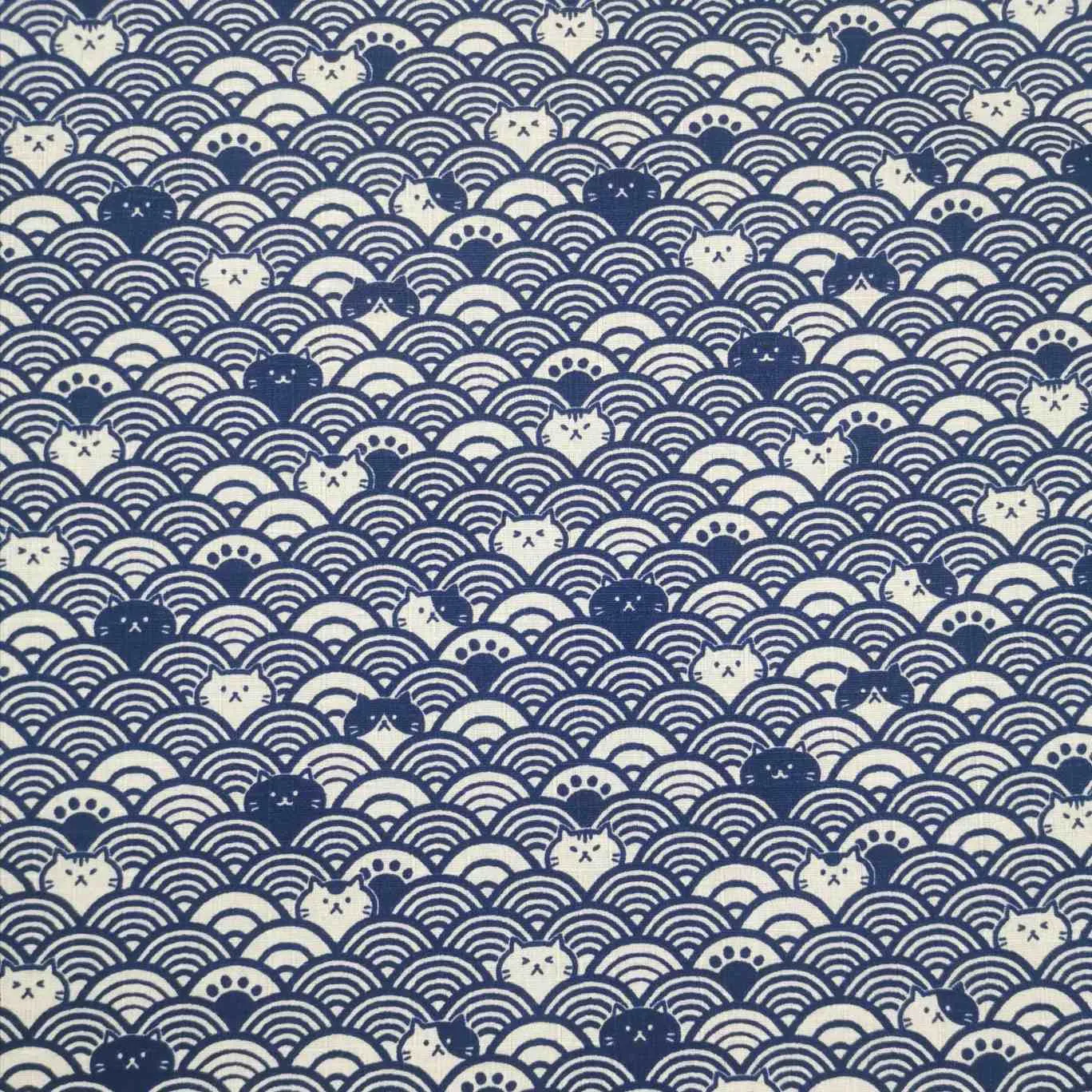 Cotton Dobby, Incognito Cats in Navy