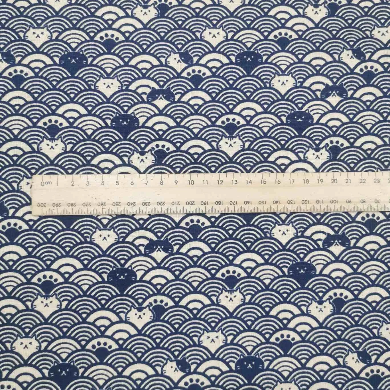 Cotton Dobby, Incognito Cats in Navy