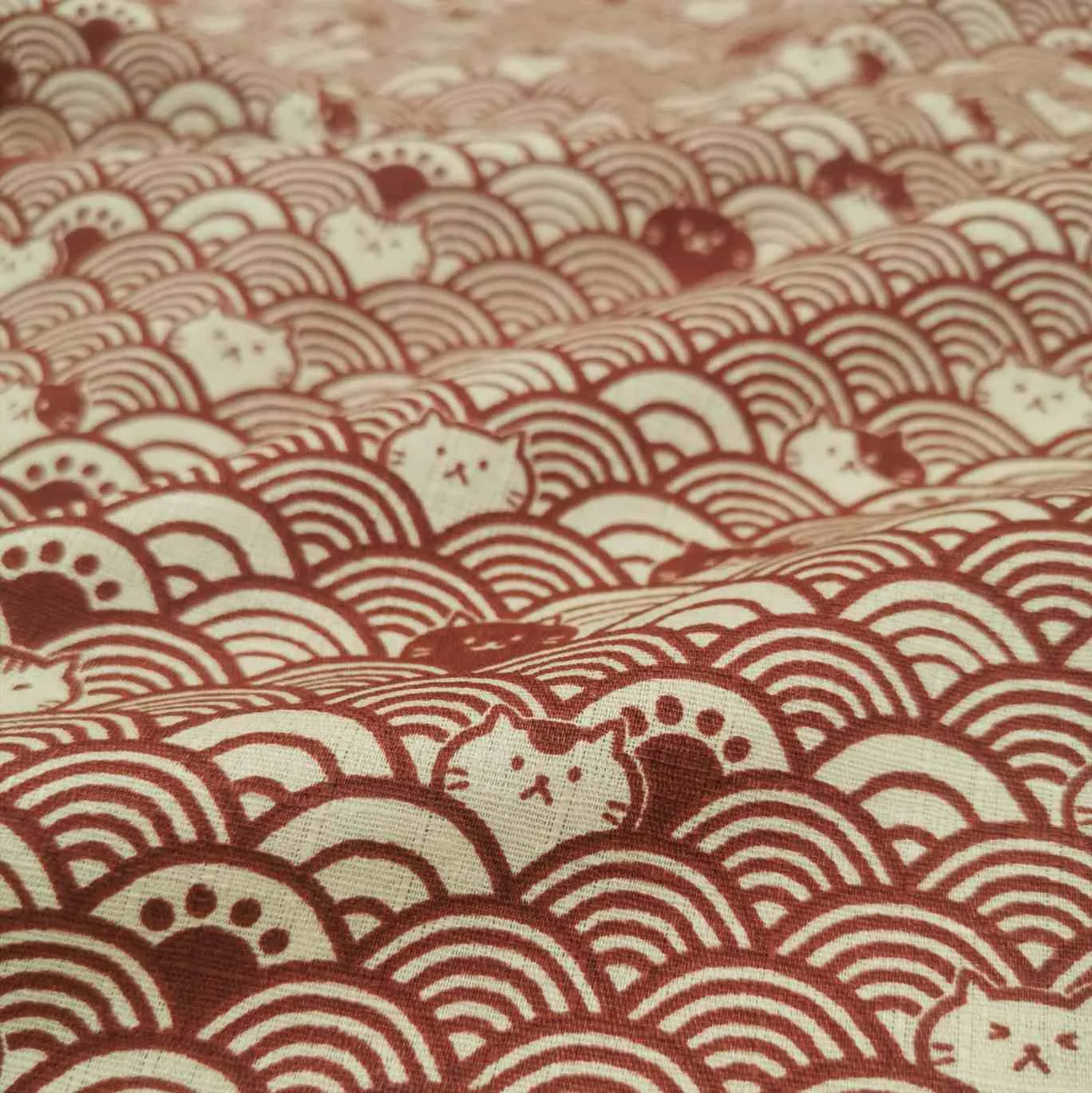 Cotton Dobby, Incognito Cats in Umber