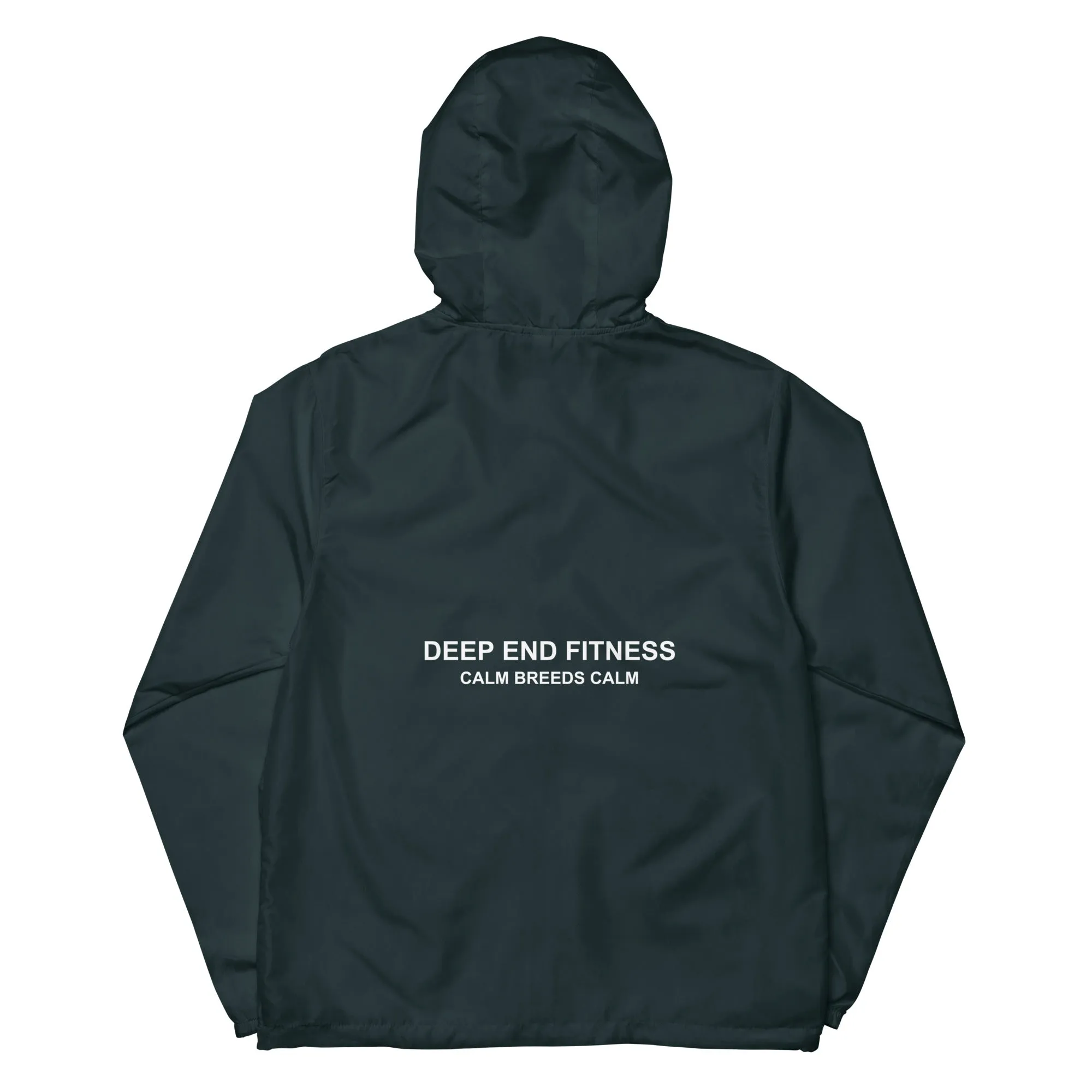 Deep End Fitness Unisex lightweight zip up windbreaker