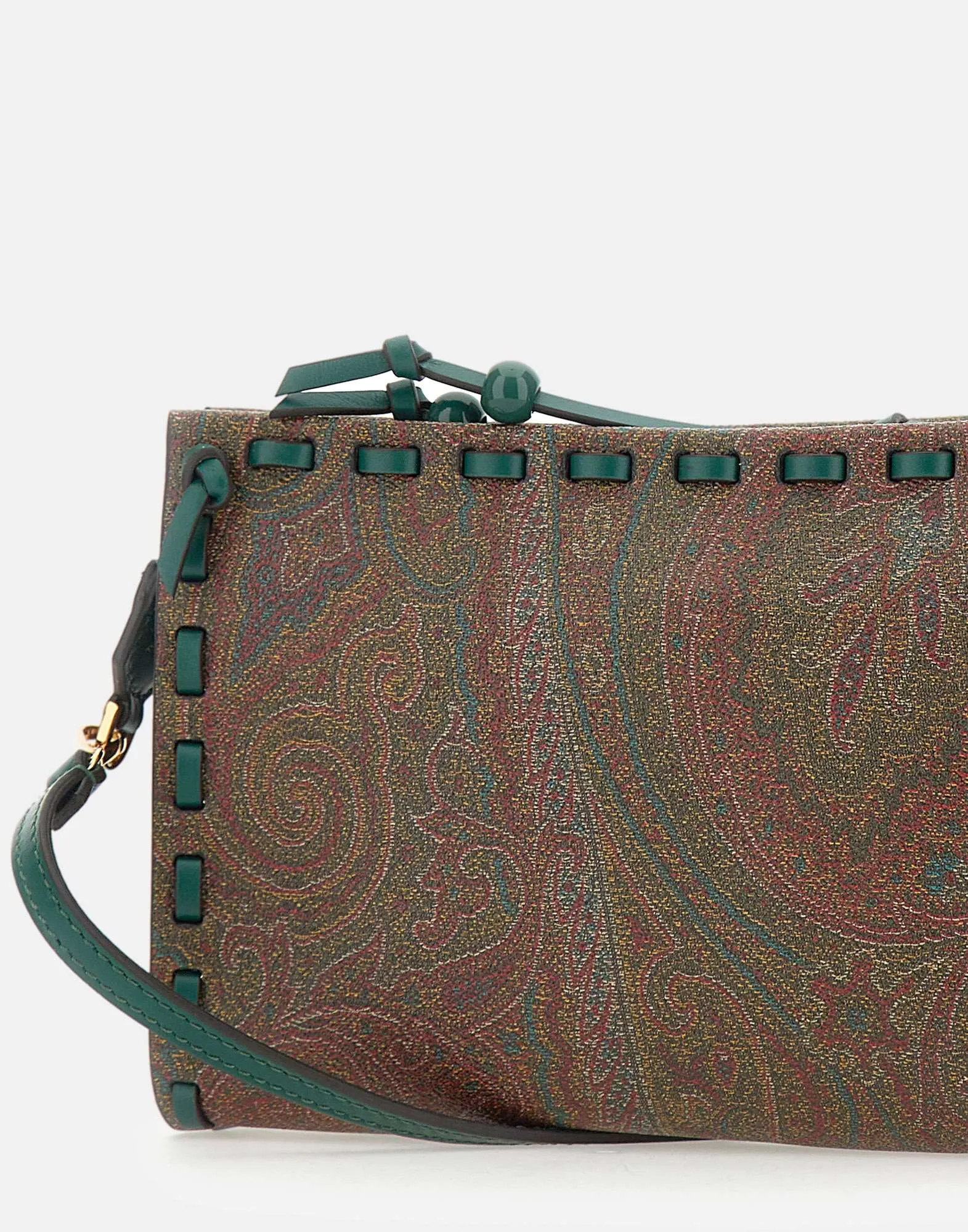 Etro Multicolour Paisley Jacquard Pouch Bag