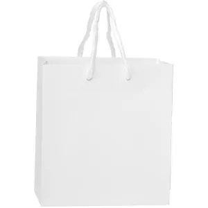 Eurotote Retail Bag with Rope Handle - Matte White / 6" x 3.5" x 6.5"